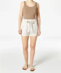 Shorts mit Leinenanteil