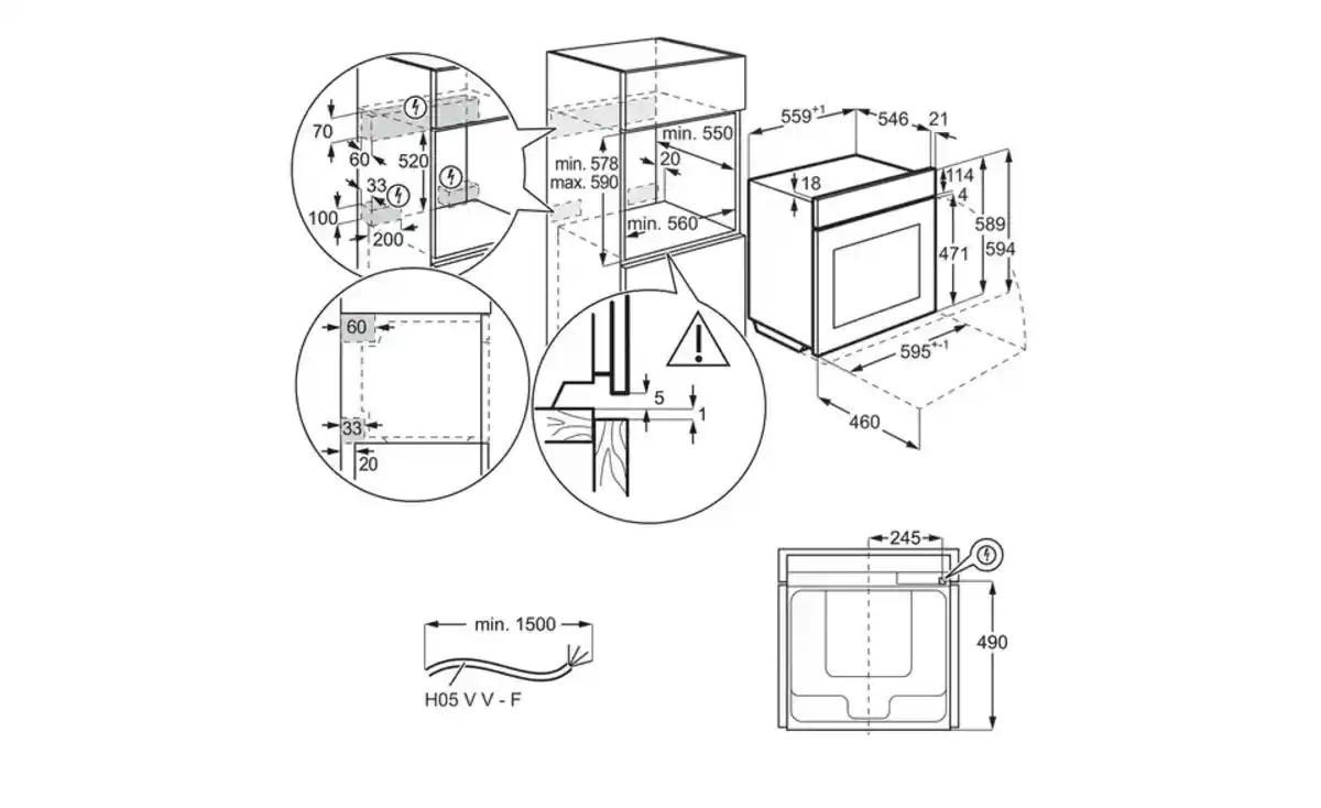 Bild 2 von AEG Einbaubackofen TA5PB51ZAB