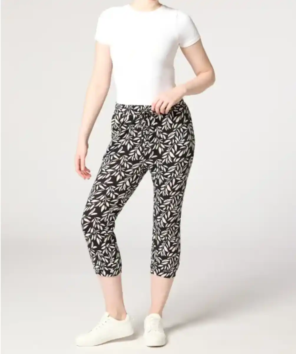 Bild 1 von Hose mit Blattmuster