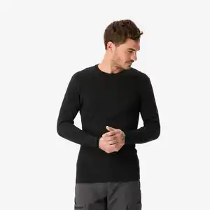 SIMOND Merino Funktionsshirt Herren langarm 100 % Merino - schwarz