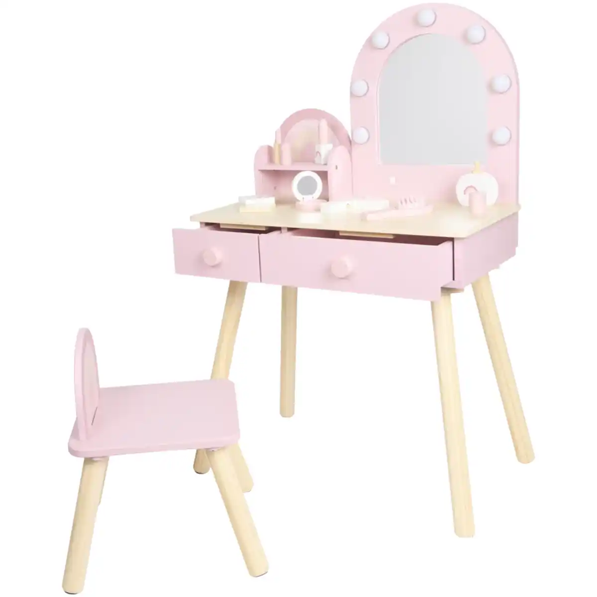 Bild 3 von Mini Matters Schminktisch aus Holz mit Hocker