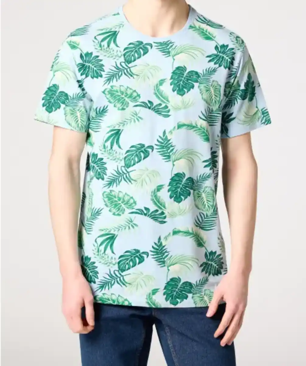 Bild 1 von T-Shirt mit Blättern