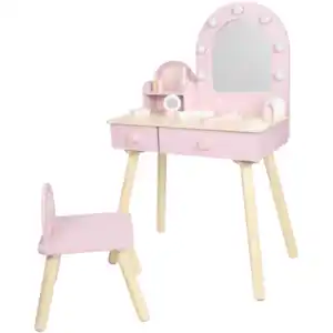 Mini Matters Schminktisch aus Holz mit Hocker