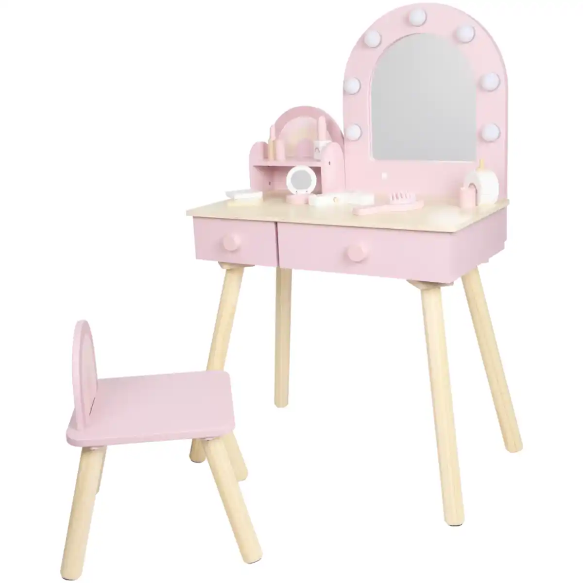 Bild 1 von Mini Matters Schminktisch aus Holz mit Hocker