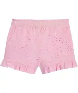 Shorts mit Lochstickereien