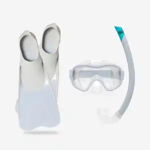 DECATHLON Schnorchel-Set Damen/Herren Schnorchel/Maske/Flossen 100