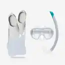 Bild 1 von DECATHLON Schnorchel-Set Damen/Herren Schnorchel/Maske/Flossen 100