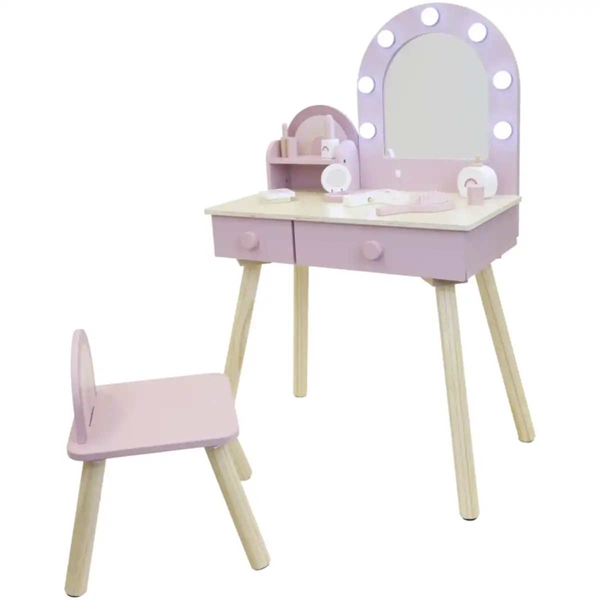 Bild 2 von Mini Matters Schminktisch aus Holz mit Hocker