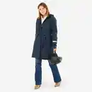 Bild 1 von BTWIN Regentrenchcoat City 940 wasserdicht Damen marineblau