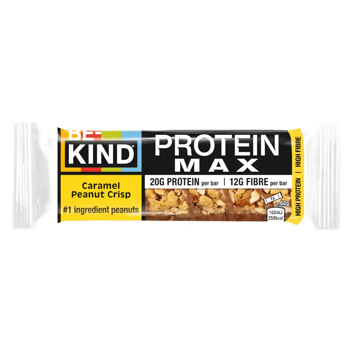 Bild 1 von Be-Kind Protein Max Caramel Peanut Crisp 60g