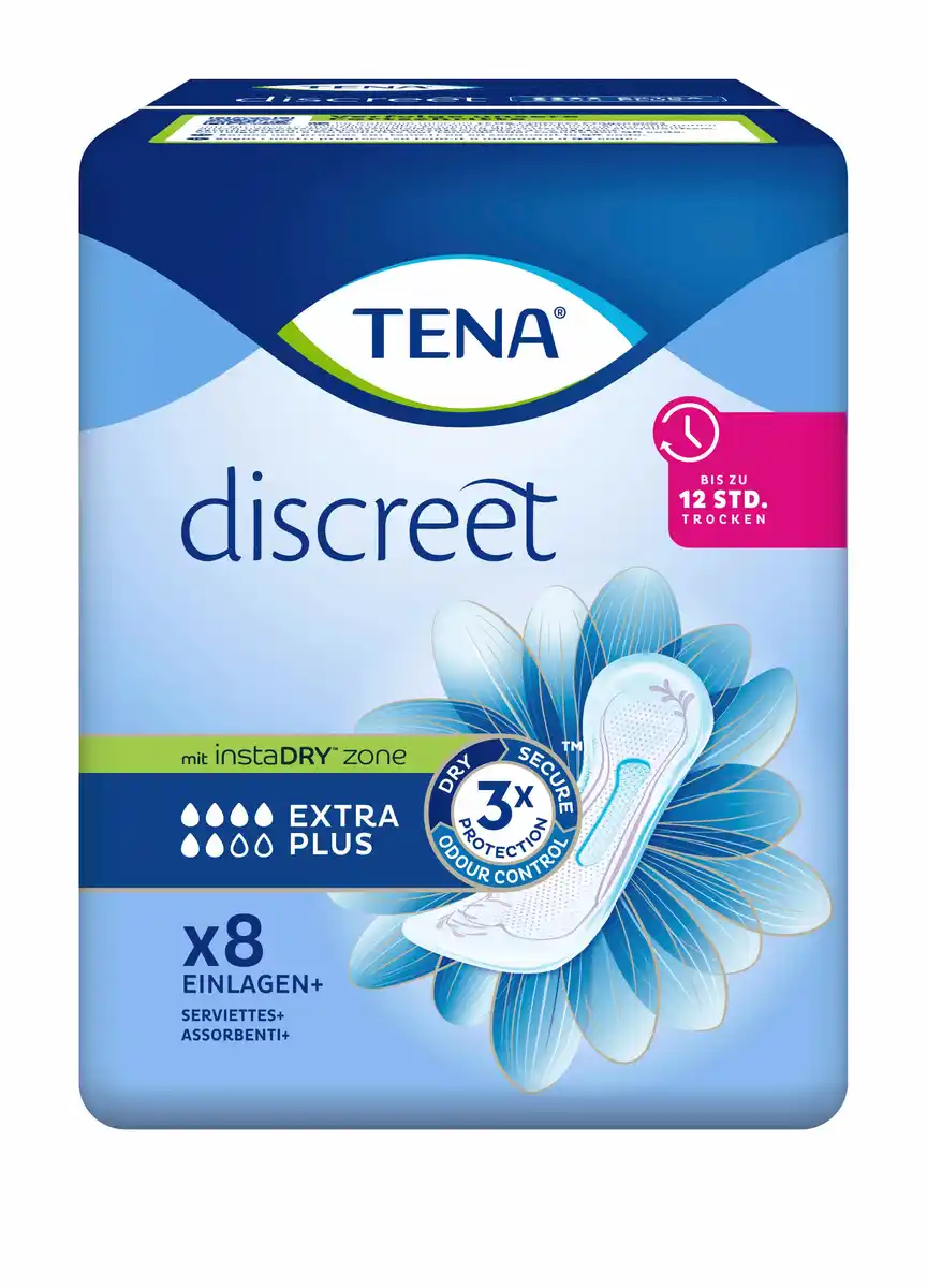 Bild 1 von TENA discreet extra plus Slipeinlagen, 8 Stk