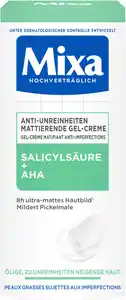 Mixa Anti-Unreinheiten Mattierende Gel-Creme mit Salicylsäure + AHA, 50 ml