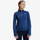 Bild 1 von FOUGANZA Reit-Poloshirt 500 langarm warm Kinder blau