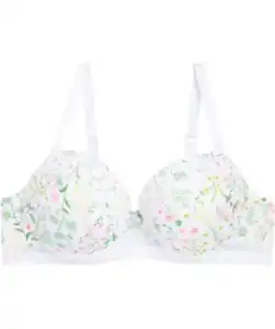 Push-up-BH mit floralem Muster