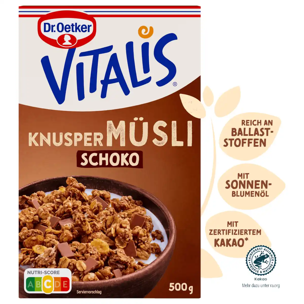 Bild 1 von Vitalis Knuspermüsli Schoko 500g