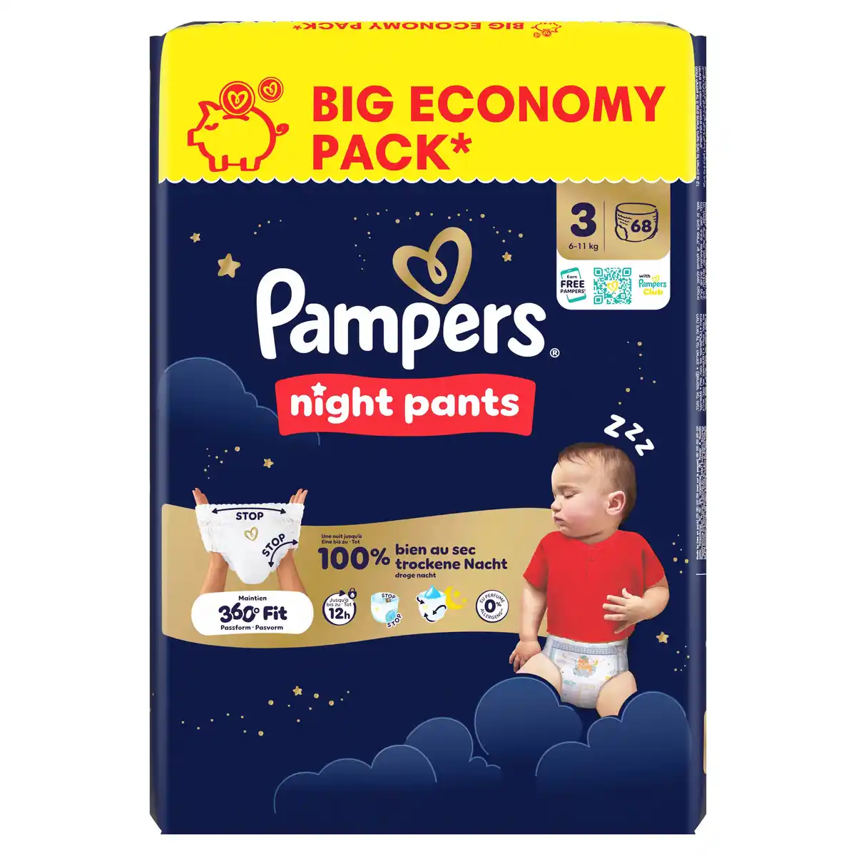 Bild 1 von Pampers Night Pants Gr. 3, 68 Stk