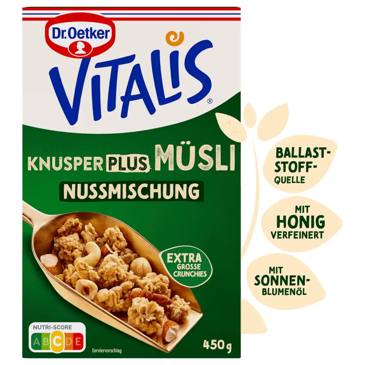 Bild 1 von Dr. Oetker Vitalis Knusper Müsli Plus Nussmischung 450g