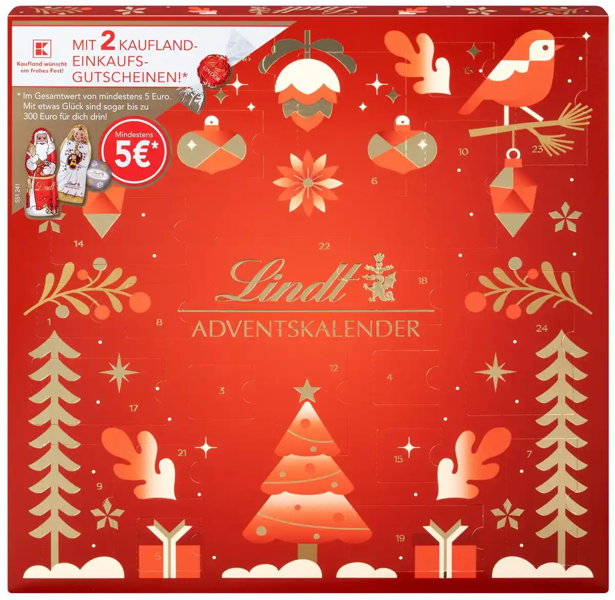 Bild 1 von LINDT Adventskalender, 182-g-Packg.
