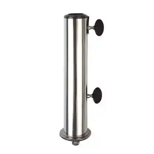 Doppler Standrohr, Schwarz, Edelstahl, Metall, 34 cm, Sonnenschutz & Sichtschutz, Sonnenschutz-Zubehör