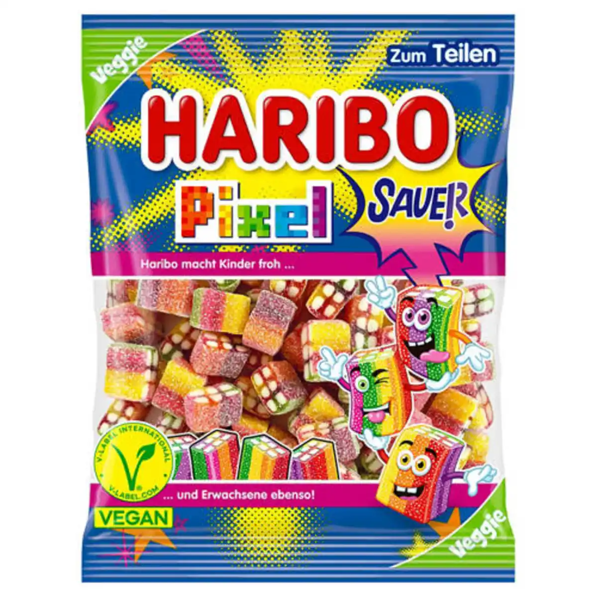 Bild 1 von HARIBO Jahresstart 160 g, Pixel sauer