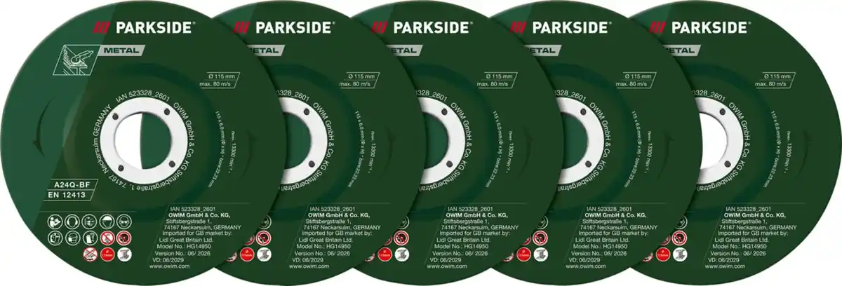 Bild 1 von PARKSIDE® Schruppscheiben-Set, 5-teilig