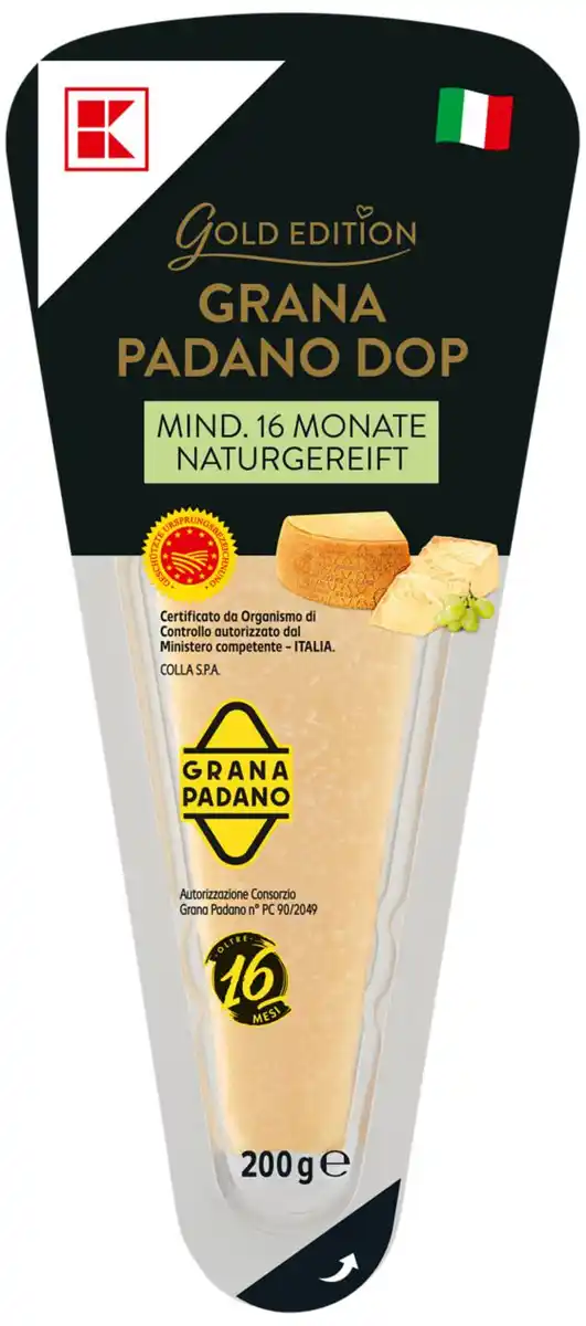 Bild 1 von K-GOLD EDITION Grana Padano DOP, 200-g-Packg.
