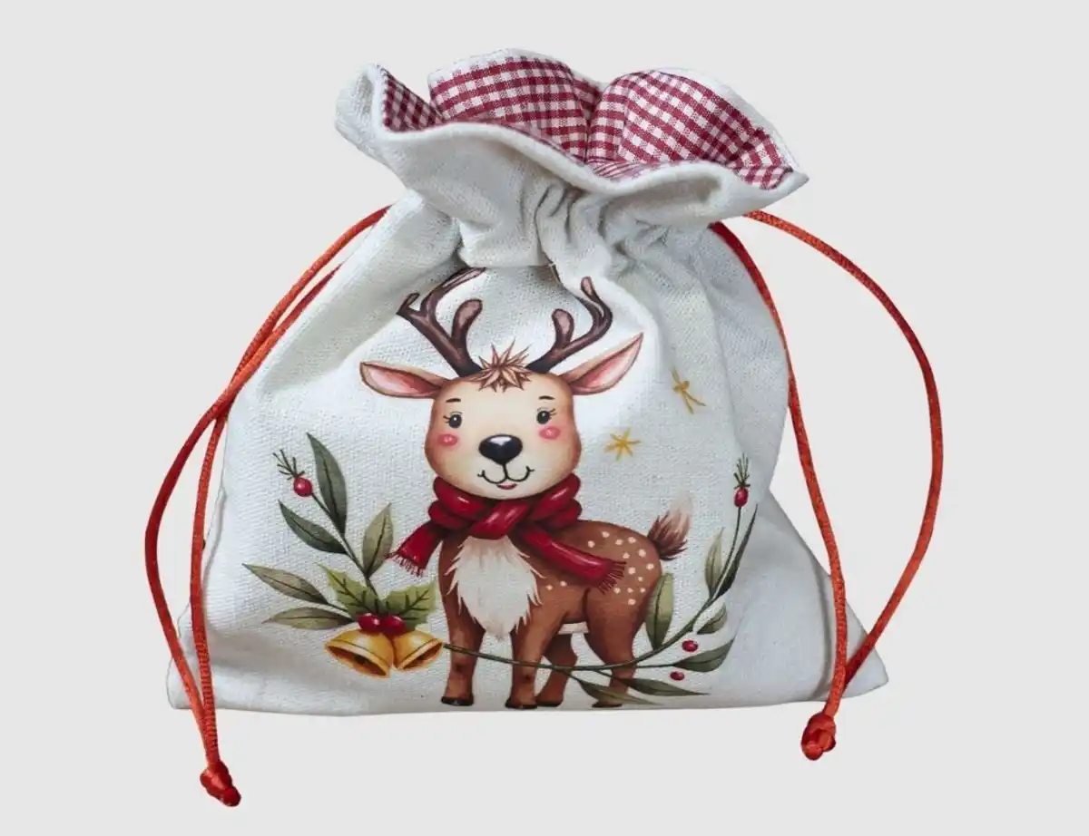 Bild 1 von Geschenksäckchen Elch Natur, Bunt