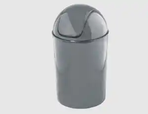 Schwingdeckeleimer silber