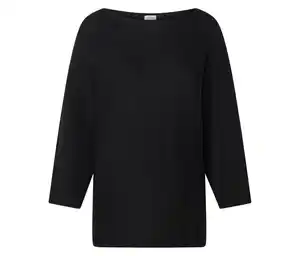 Feinstrickpullover, schwarz