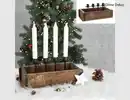 Bild 1 von Adventskranz Stabkerzen Holz, Metall
