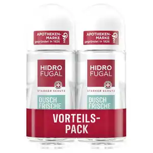 HIDROFUGAL Deo Roll-On 50 ml Doppelpack, Dusch Frische
