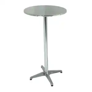 Gardenson Bistrotisch, Silber, Metall, rund, rund, 110 cm, Esszimmer, Tische, Esstische, Esstische rund