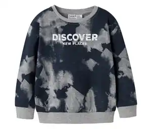 NAME IT Kinder-Sweatshirt in Batikoptik