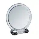 Bild 1 von Wenko Schminkspiegel, Schwarz, Silber, Kunststoff, Glas, rund, 15.5x17x7.5 cm, Spiegel, Schminkspiegel