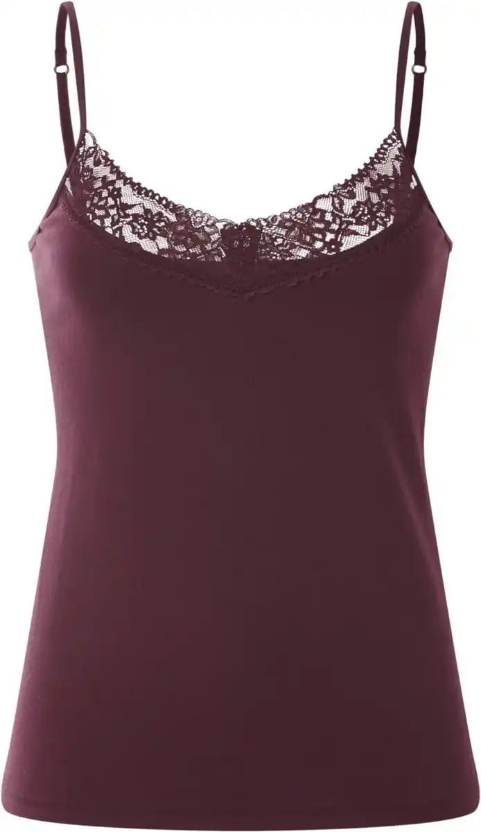 Bild 4 von ESMARA® Damen-Spaghettiträgerhemden mit Spitze, 3-St.-Packg.