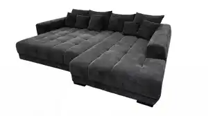 Ecksofa Cord grau elektrisch ausfahrbar 300 cm - OT rechts - ARTEMIS