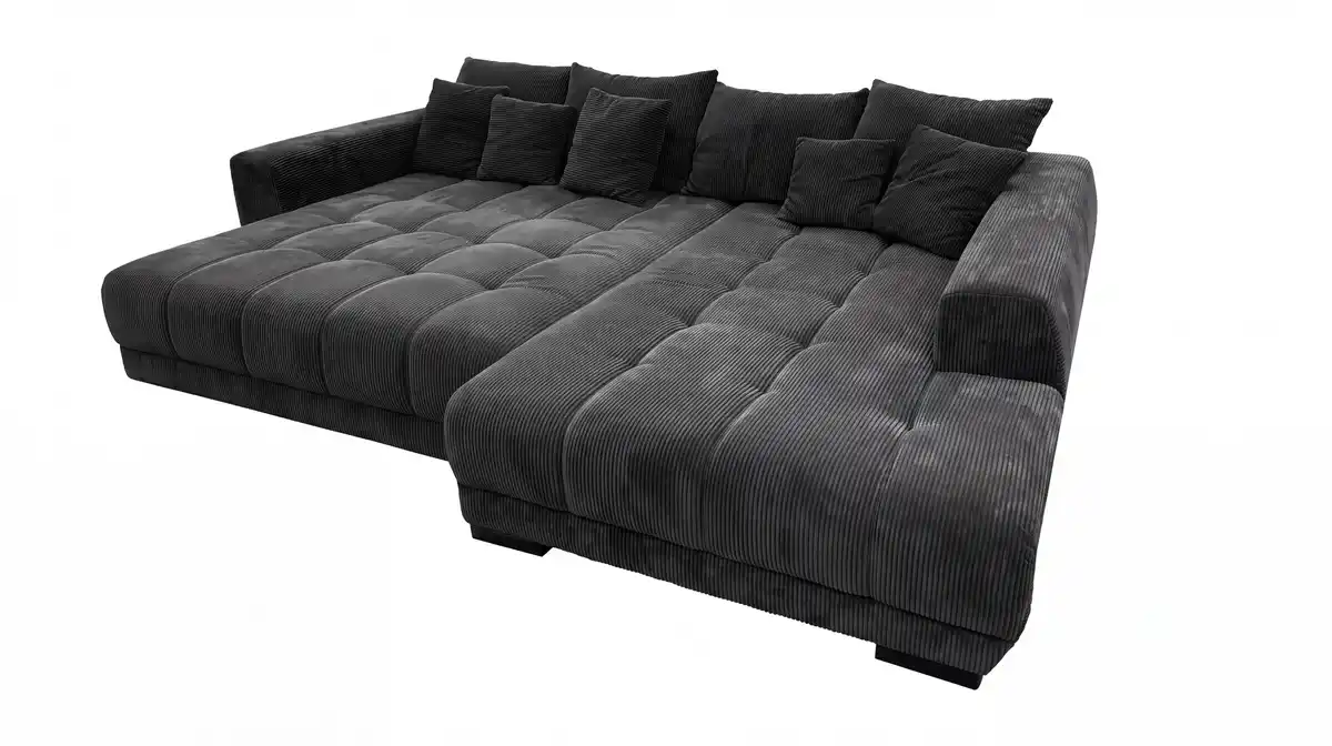Bild 1 von Ecksofa Cord grau elektrisch ausfahrbar 300 cm - OT rechts - ARTEMIS