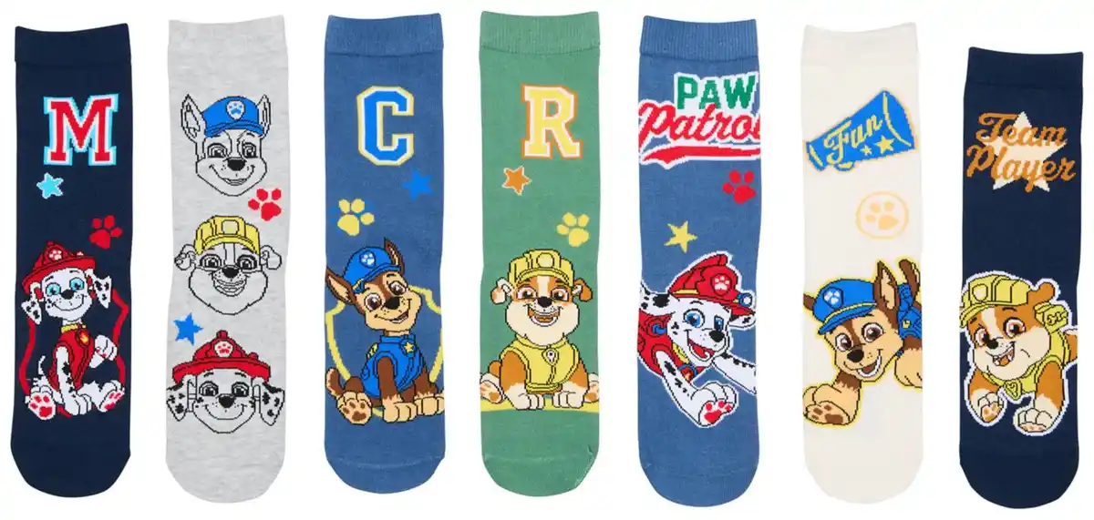 Bild 1 von Kinder-Socken »PAW Patrol«, 7 Paar