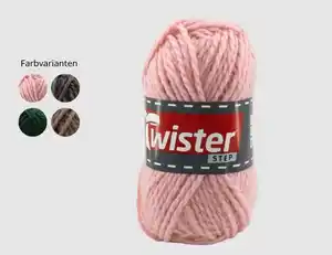 Strickgarn Twister Step Uni 100g