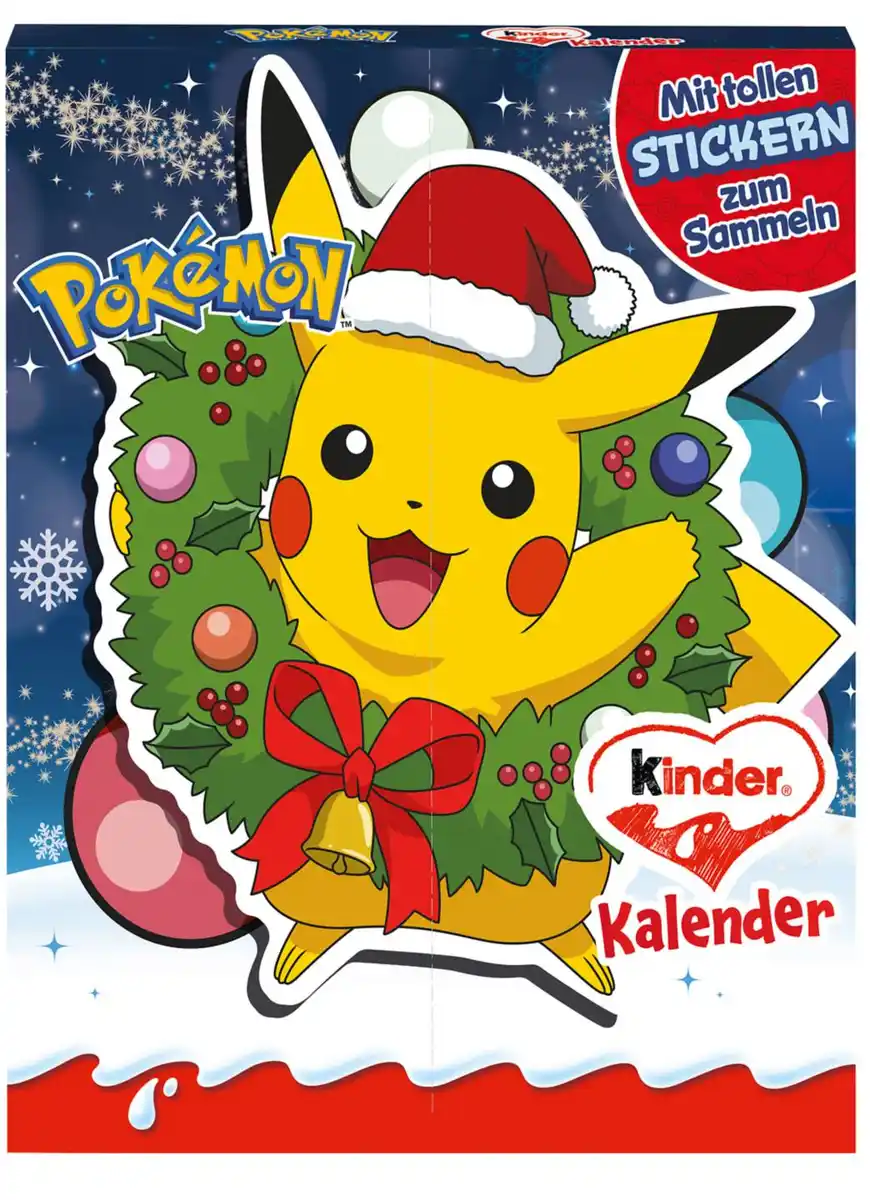 Bild 1 von KINDER Adventskalender »Pokémon«, 198-g-Packg.