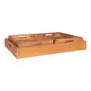 Bild 1 von Serviertablett-Set, Teak, Holz, 3-teilig, Teakholz, 38x58 cm, Tischkultur & Servieren, Tabletts