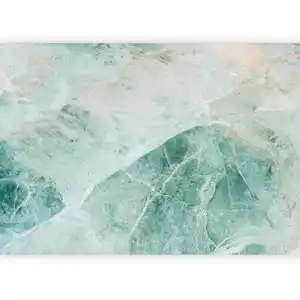 artgeist Fototapete, Türkis, Beige, Textil, Marmoroptik, 100x70 cm, CE, Tapeten & Wandverkleidungen, Fototapeten