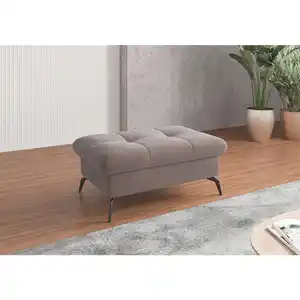 Sit & More Hocker, Taupe, Metall, Füllung: Schaumstoff, rechteckig, 102x47x69 cm, Goldenes M, Oeko-Tex® Standard 100, Made in Europe, DGM-Klimapakt, Stauraum, Wohnzimmer, Hocker, Sitzhocker