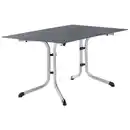Bild 1 von Sieger Gartenklapptisch, Graphit, Schiefer, Metall, Kunststoff, rechteckig, Flachrohr, C-Form, 90x73x140 cm, klappbar, wetterbeständig, Freizeit, Campingzubehör, Campingtische