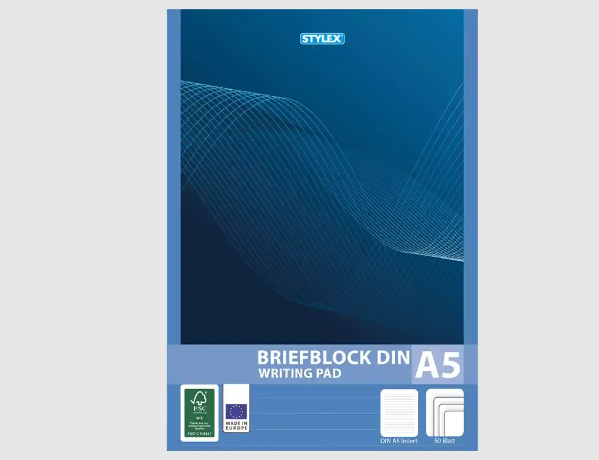 Bild 1 von Briefblock liniert