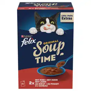 FELIX Soups 6 x 48 g, Rind-Huhn-Lamm
