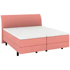 Musterring Boxspringbett, Koralle, Kunststoff, H2 + H3, 7-Zonen, Höhe ca. 22 cm, 180x200 cm, Dgm, Über- und Sondergrößen erhältlich, gepolstertes Kopfteil, Stoffauswahl, Matratze in verschiedene