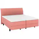 Bild 1 von Musterring Boxspringbett, Koralle, Kunststoff, H2 + H3, 7-Zonen, Höhe ca. 22 cm, 180x200 cm, Dgm, Über- und Sondergrößen erhältlich, gepolstertes Kopfteil, Stoffauswahl, Matratze in verschiedene
