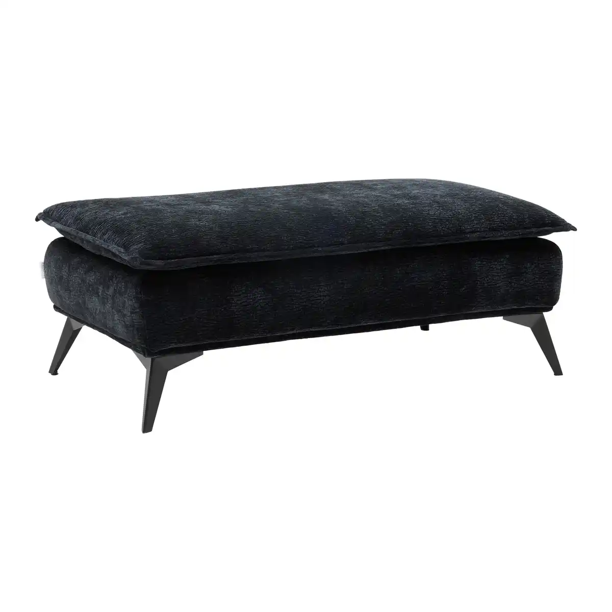 Bild 1 von Hocker Ottawa Schwarz Strukturstoff, Schwarz