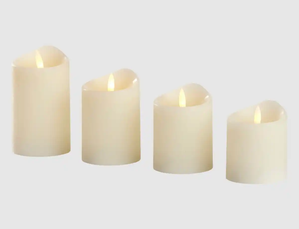 Bild 1 von LED Kerzen-Set Echtwachs 4-tlg